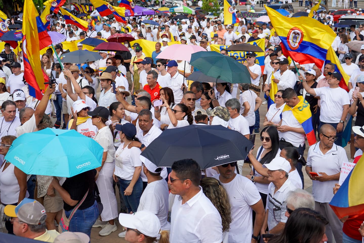Barranquilleros marcharon en silencio por la paz y en solidaridad con Miguel Uribe Turbay