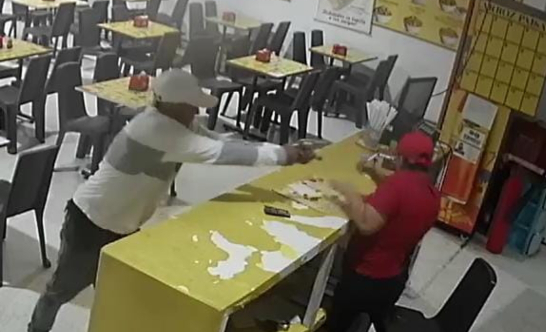 Así fue el atentado criminal en un restaurante del barrio La Paz
