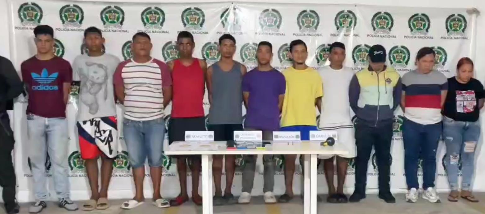 Capturan a 10 presuntos ‘Costeños’ por extorsión a comerciantes en Soledad y Malambo