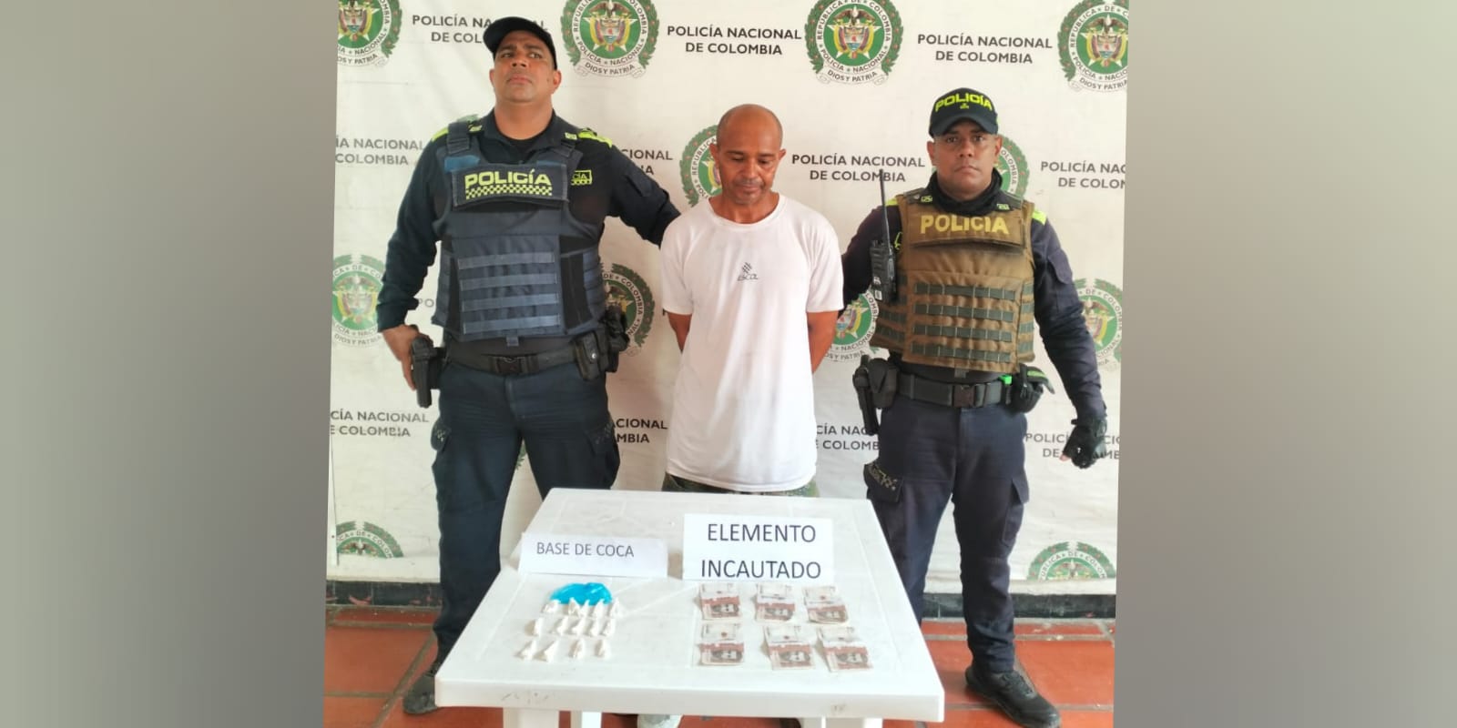Capturan a presunto expendedor de droga en el barrio Las Colonias