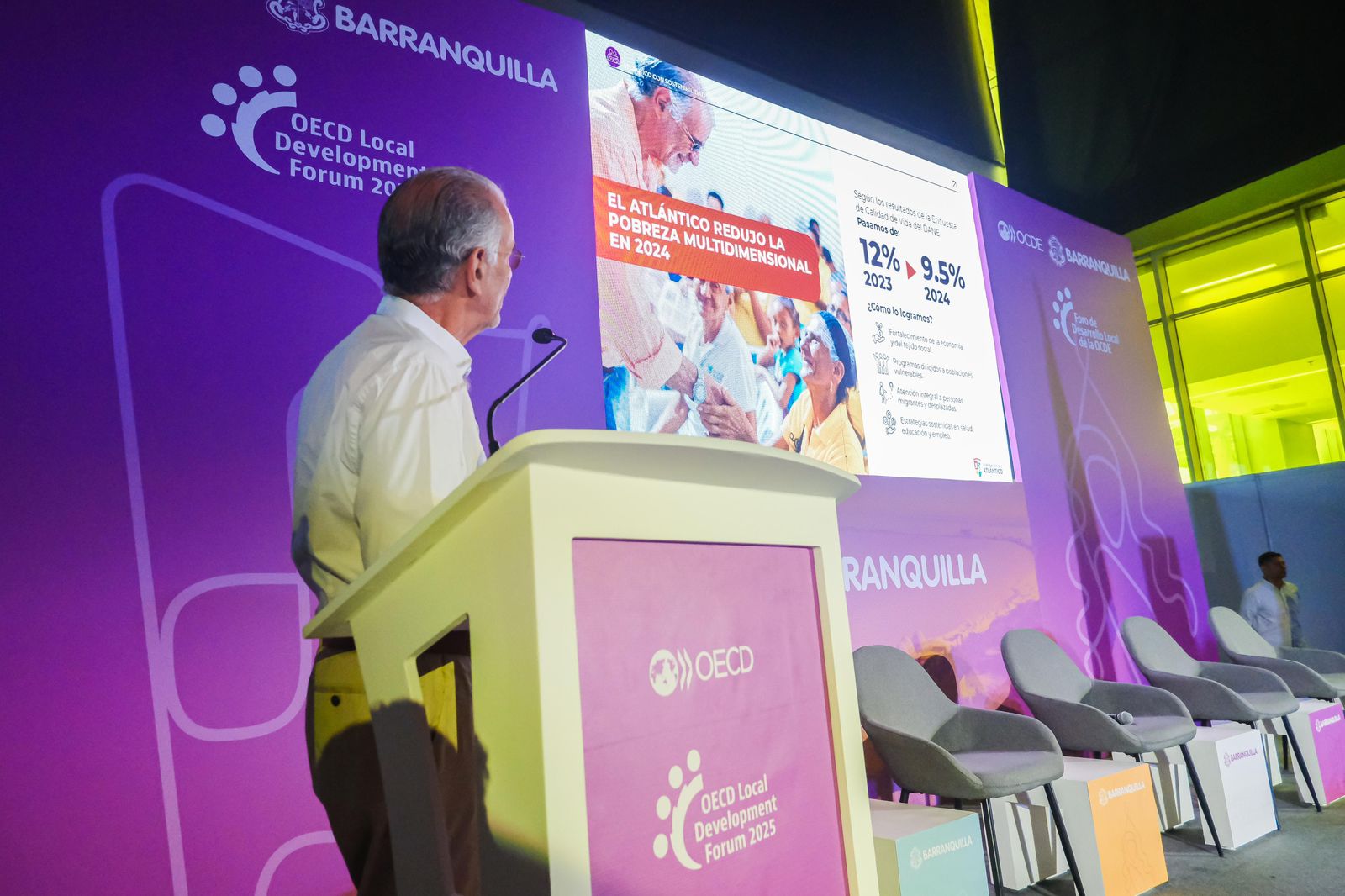 Gobernador Eduardo Verano promociona la  internacionalización de su Gobierno en la OCDE