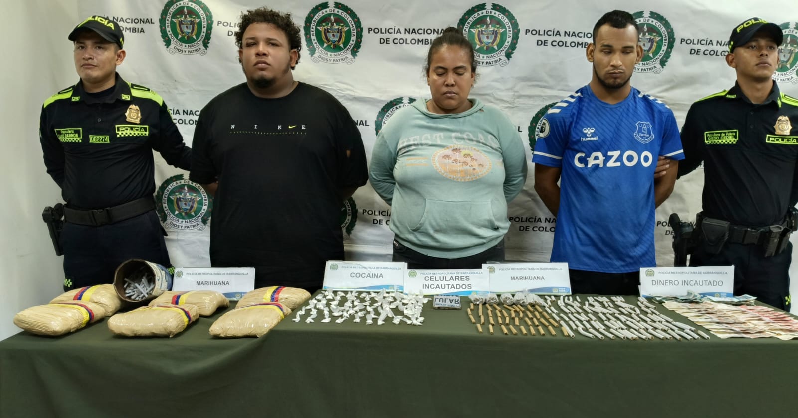 Capturan a tres presuntos coordinadores de microtráfico de ‘Los Costeños’ en la Zona Negra de Rebolo