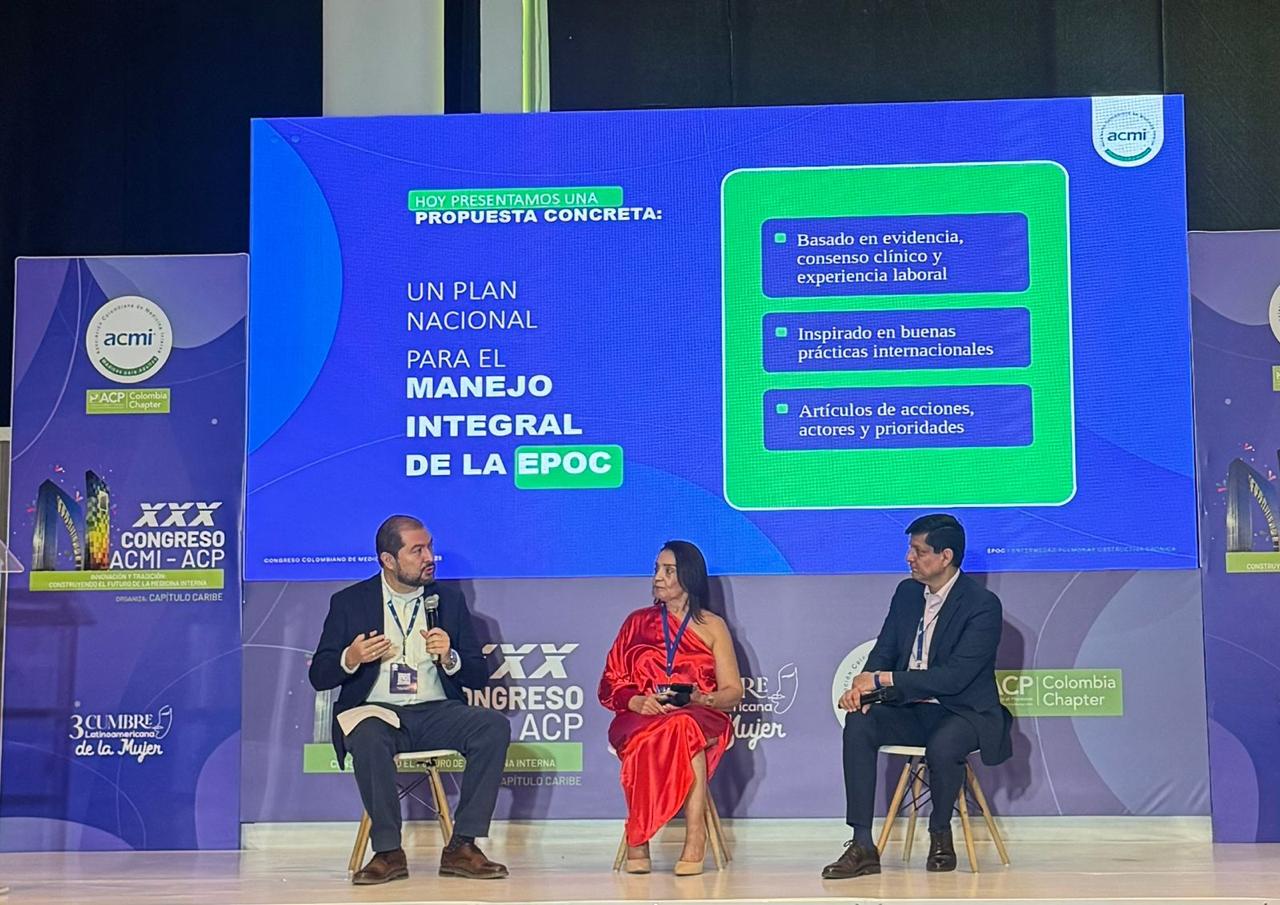 Proponen crear Plan Nacional para enfrentar la EPOC en Colombia desde congreso médico en Barranquilla