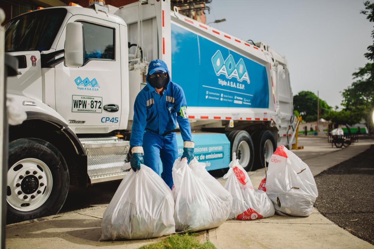 Triple A cambia horarios y frecuencia de recolección de residuos en 6 barrios de Barranquilla