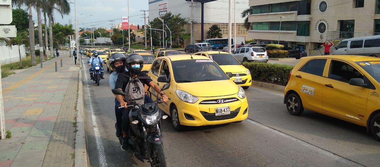 Suspenden ‘pico y placa’ para taxis en Barranquilla