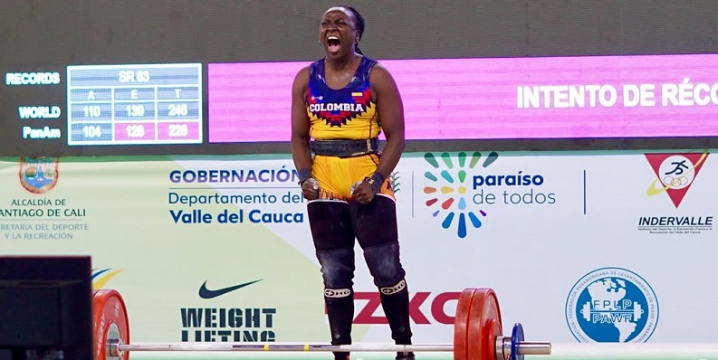 Yenny Sinisterra, campeona panamericana de levantamiento de pesas