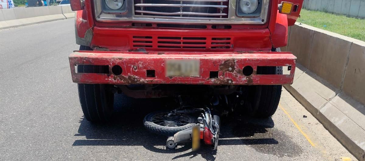 Motociclista murió en accidente de tránsito en la vía al aeropuerto