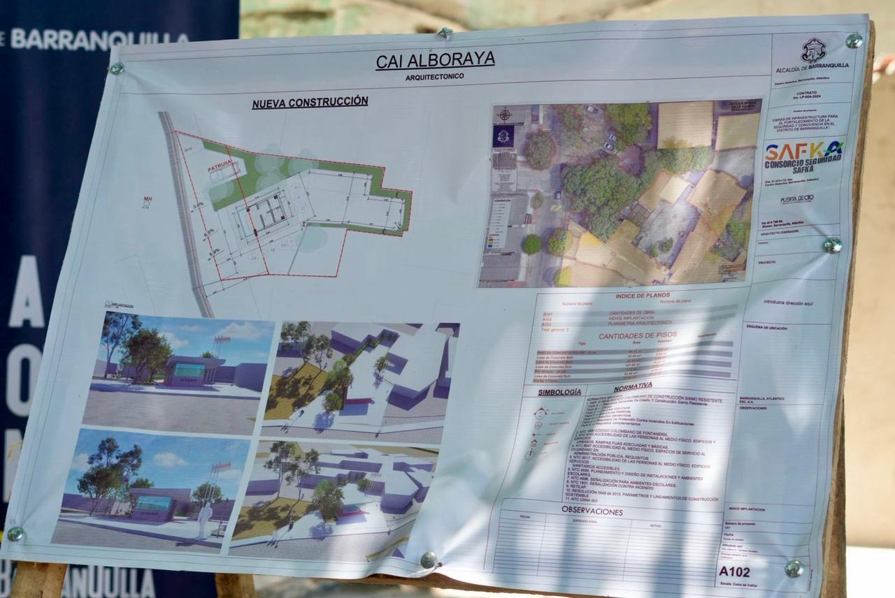 Iniciamos la construcción de un nuevo CAI para continuar con el fortalecimiento de la seguridad en Barranquilla: alcalde Char