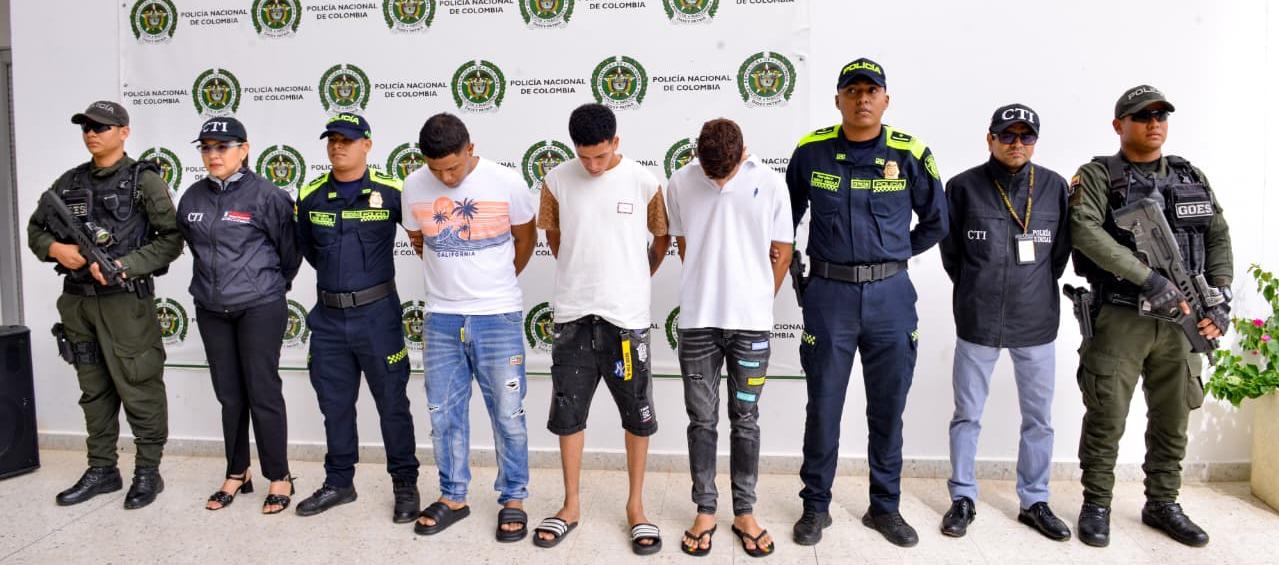 En Barranquilla y Valledupar, cayeron tres señalados del crimen del policía Christian García