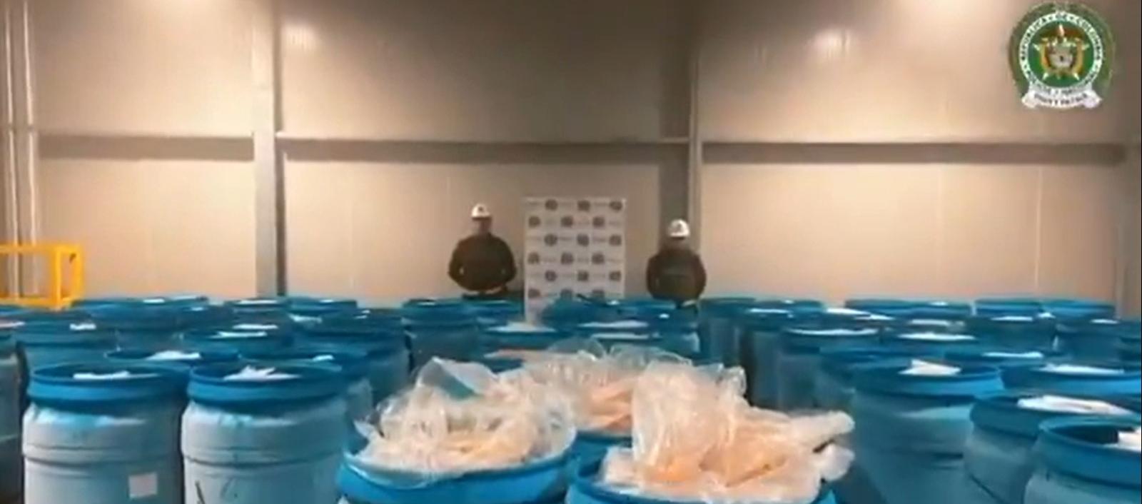 Policía incautó más de cinco toneladas de cocaína en el puerto de Cartagena