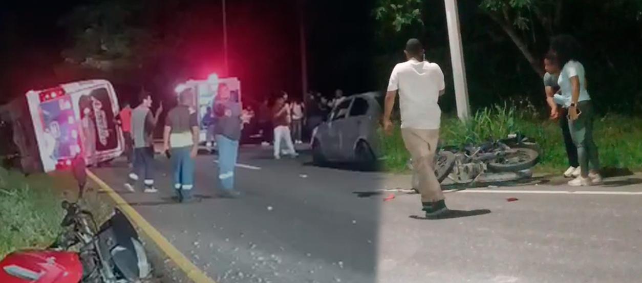 Volcamiento de bus en vía La Cordialidad deja 25 heridos