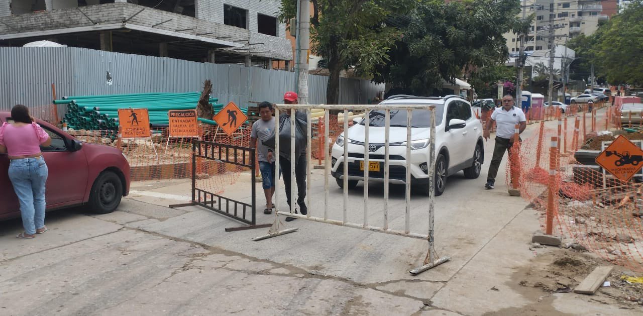 Cierre vial en las carreras 56 y 57 por obras de rehabilitación en el norte de Barranquilla