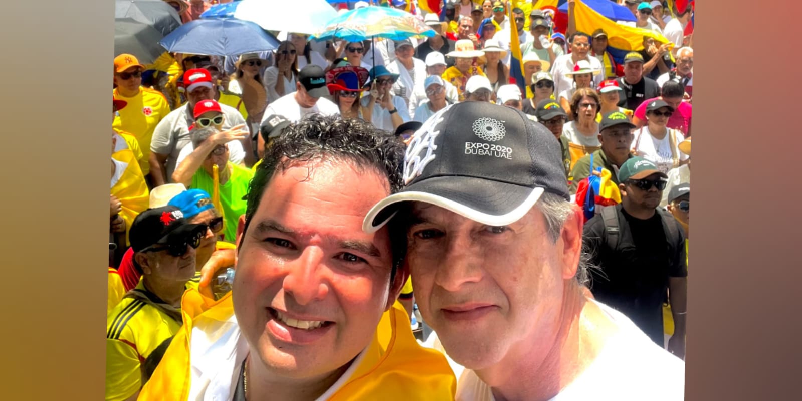 Manifestación en Barranquilla en respaldo a Álvaro Uribe Vélez
