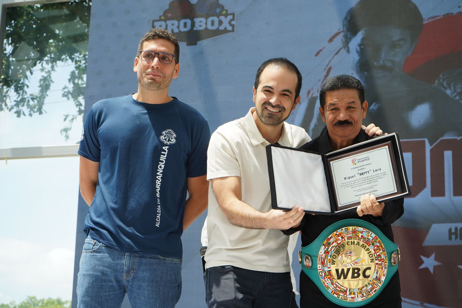 Gobernación del Atlántico se une a la conmemoración de los 40 años del título mundial de boxeo de Miguel ‘Happy’ Lora