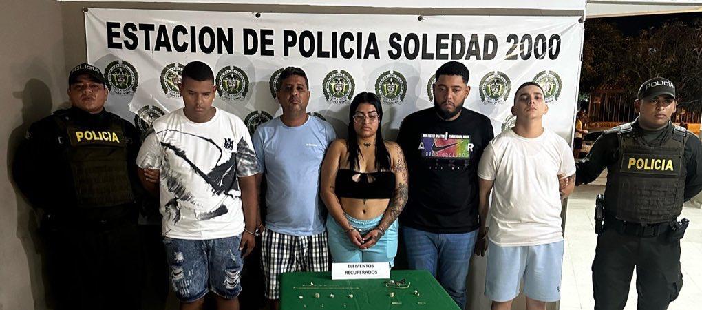 Capturan a seis presuntos responsables de millonario robo en joyería del norte de Barranquilla