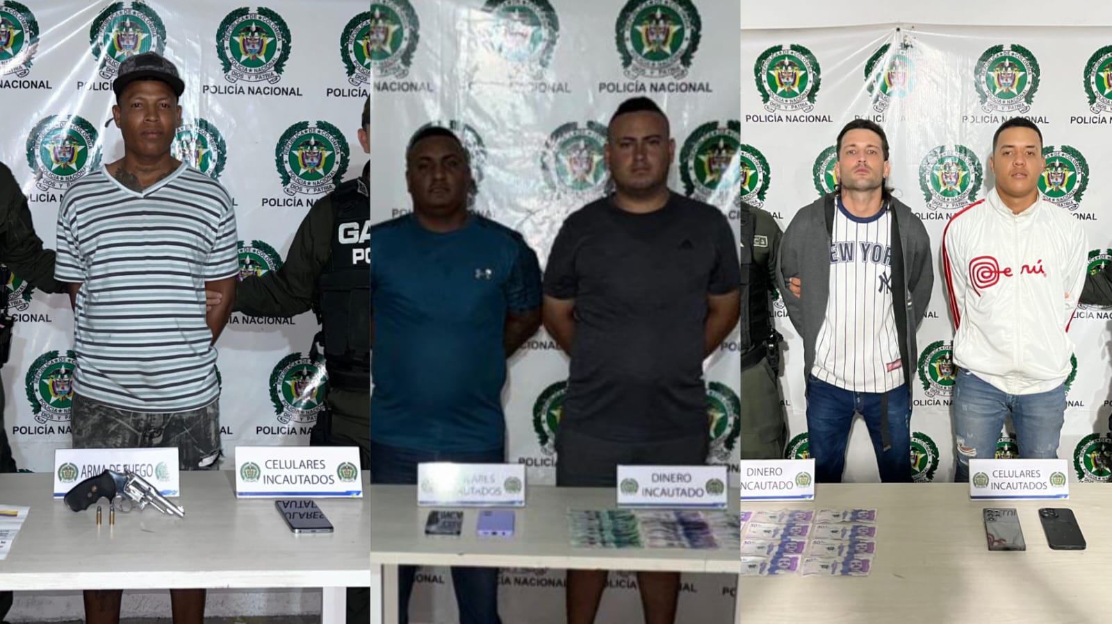 Cayeron cinco extorsionistas en Barranquilla y Soledad: intimidaban con disparos y panfletos