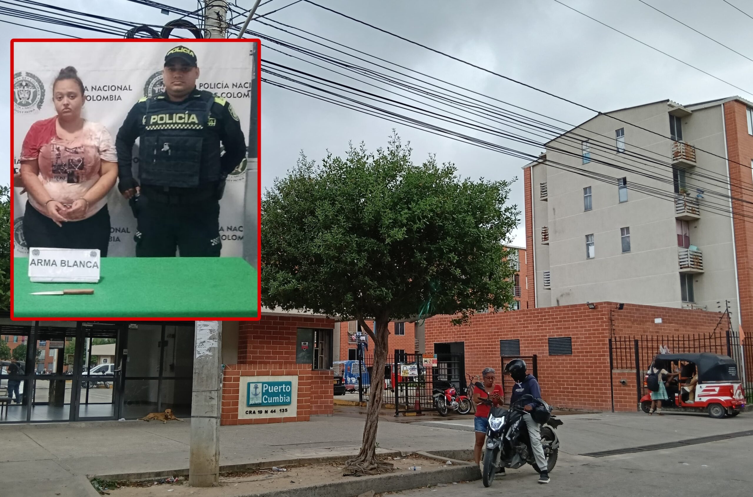 Mujer atacó con cuchillo a su pareja en apartamento de Soledad en un presunto ataque de celos