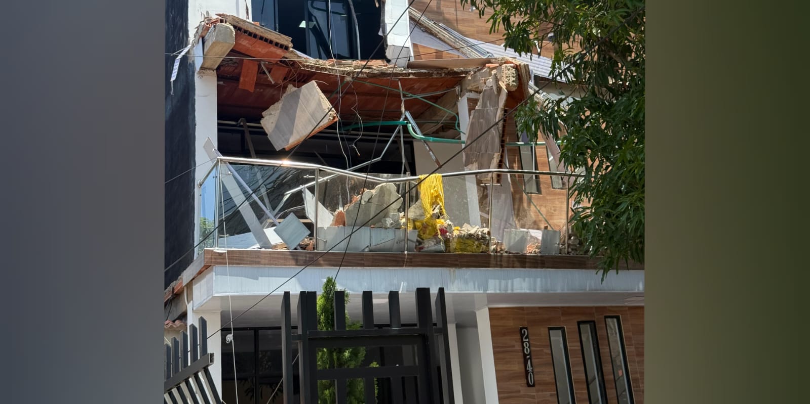 Obrero falleció al desplomarse fachada en el barrio Olaya, Barranquilla
