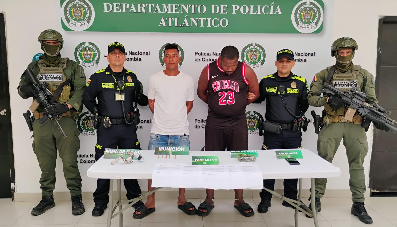 Capturan en Juan de Acosta a 2 presuntos integrantes del ‘Clan del Golfo’, uno sería cabecilla de zona