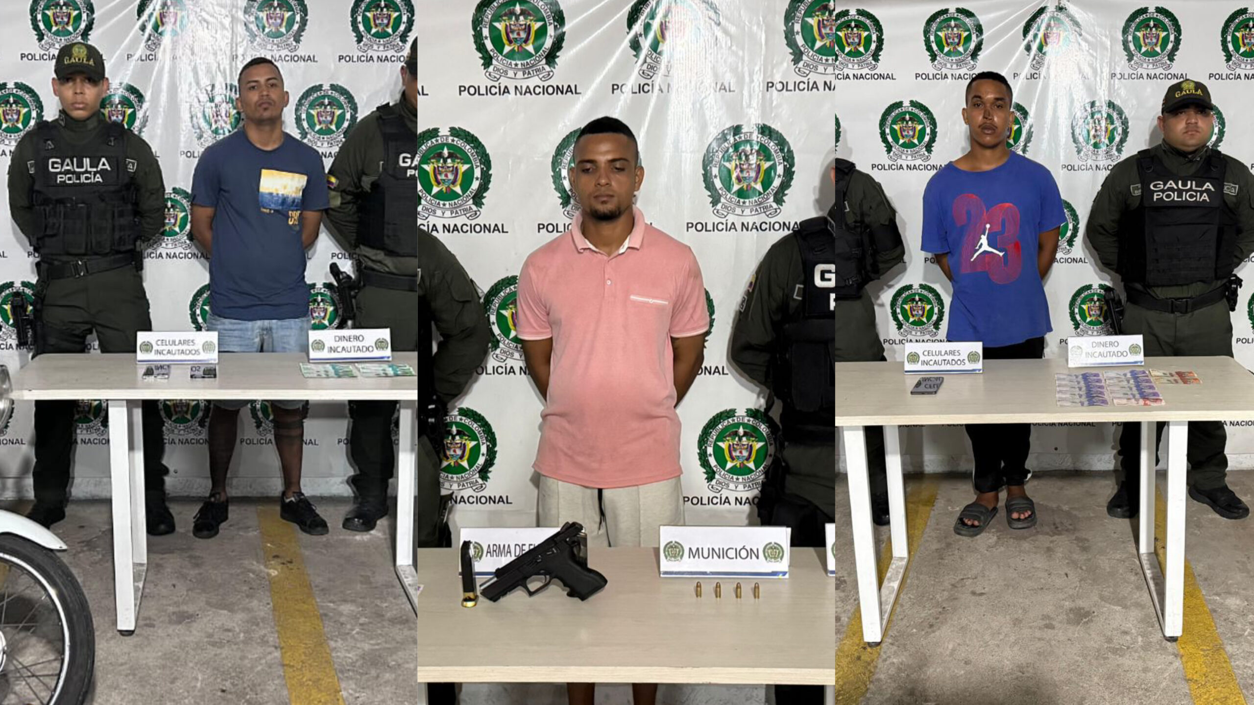 Capturados tres presuntos extorsionistas en Barranquilla