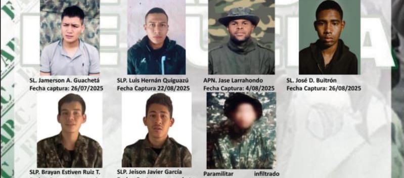 EMC confirmó que secuestró a cuatro soldados, un policía y a un menor de edad