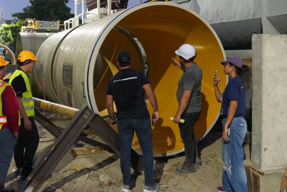 Llega a Barranquilla máquina tuneladora para canalización del arroyo de la calle 85