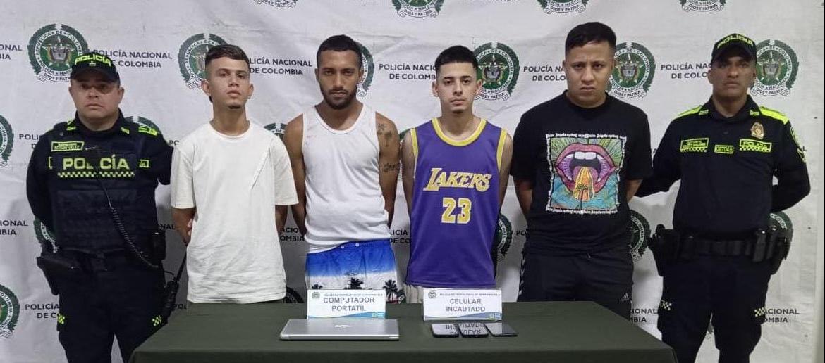 A la cárcel dos de cuatro capturados por hurto de vehículos en el área metropolitana
