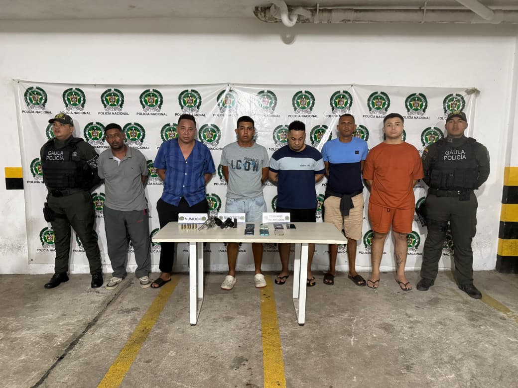 Capturados cinco presuntos miembros del Clan del Golfo en Barranquilla y Puerto Colombia