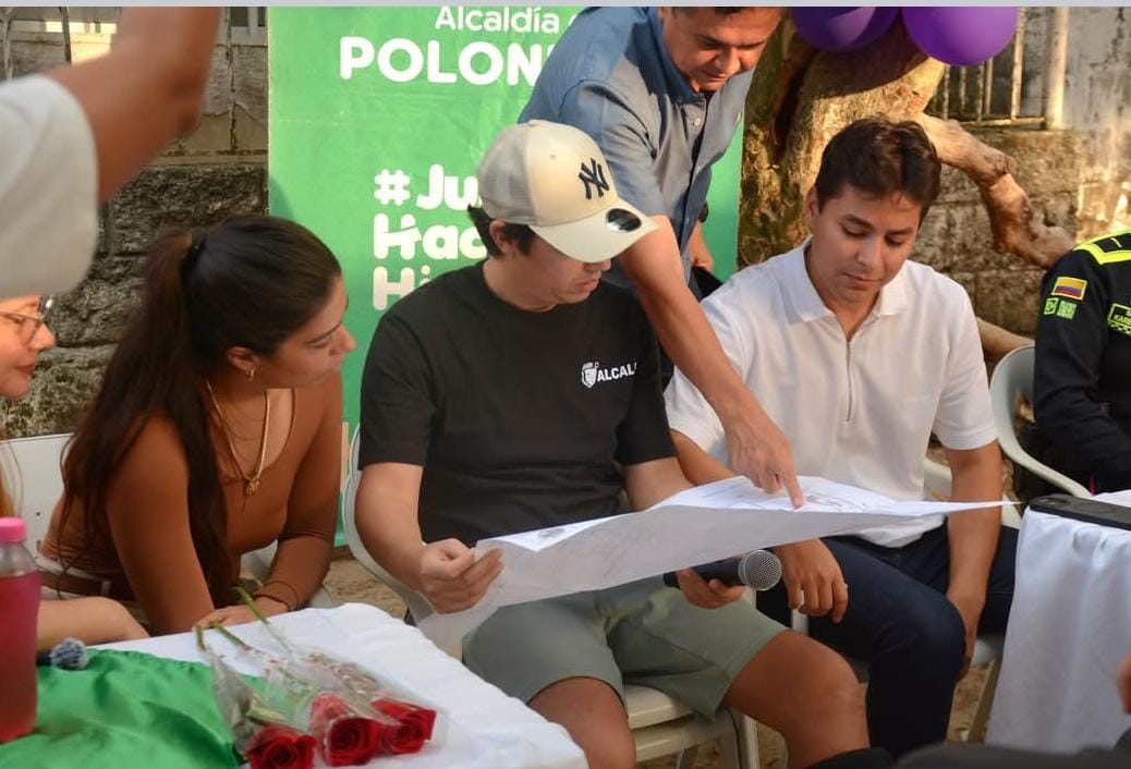Alcalde de Polonuevo socializa la construcción de la Casa de la Mujer Empoderada en el barrio Camilo Torres