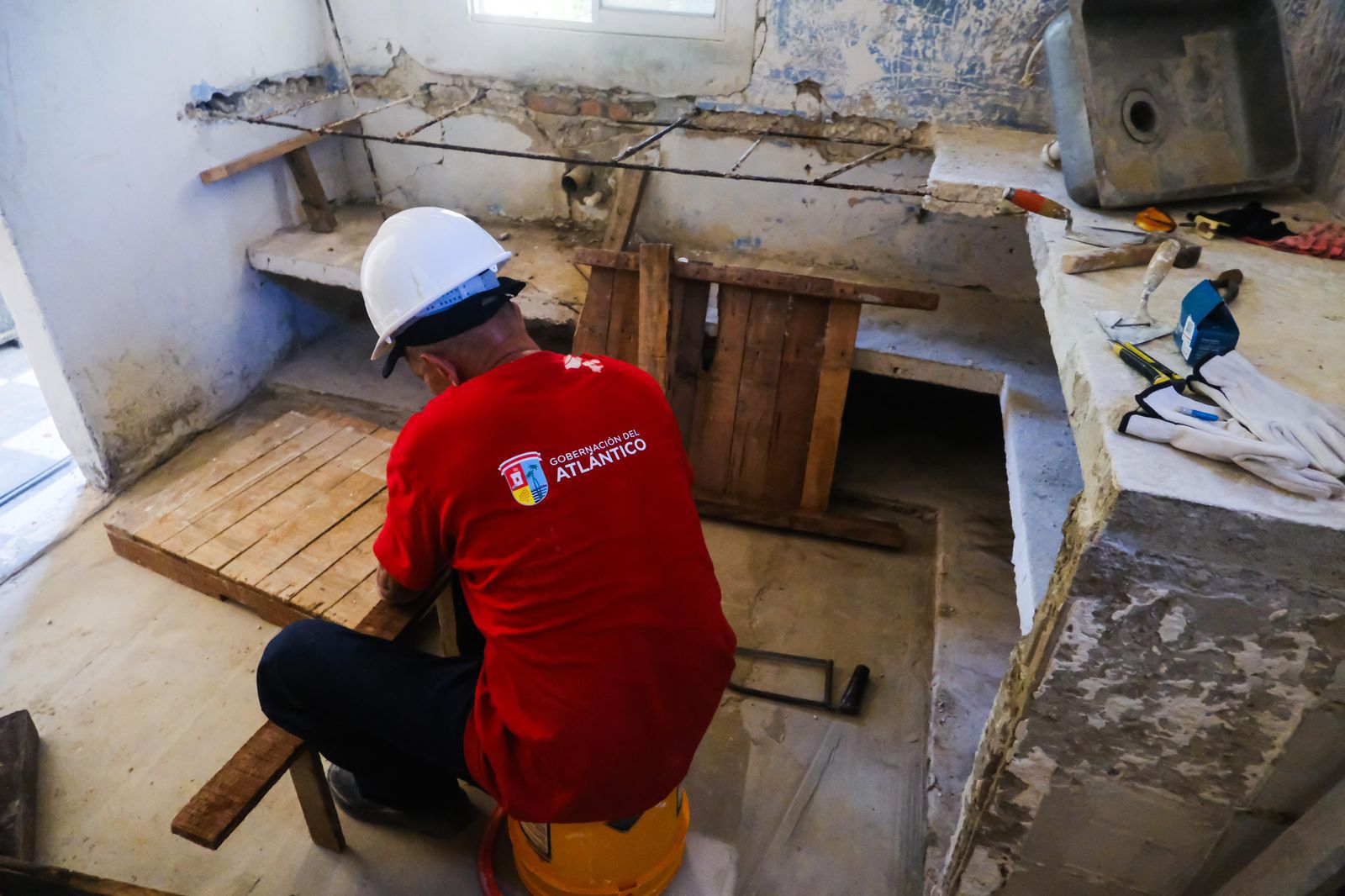 140 casas en Piojó se benefician del programa de mejoramiento de viviendas de la Gobernación