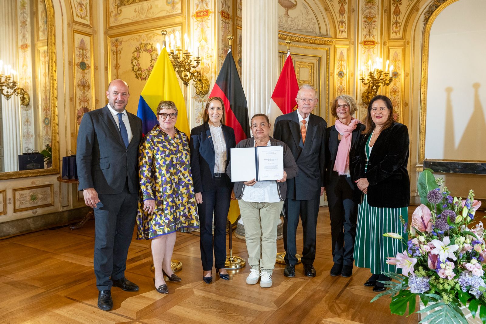 CNMH acompañó entrega del Premio de la Paz de Hesse 2024 a la lideresa colombiana Jani Silva