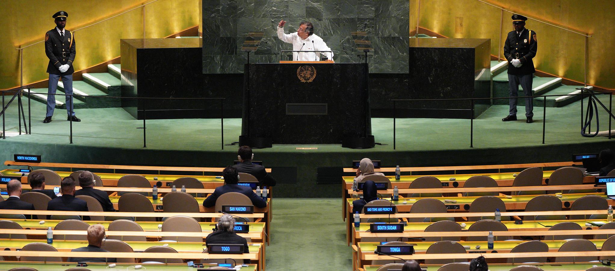 Petro pide ante la ONU conformar un ejército internacional para “liberar a Palestina”
