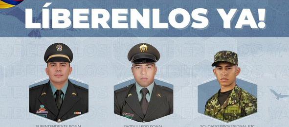MinDefensa exige liberación de 4 soldados y 3 policías secuestrados por disidencias y el ELN