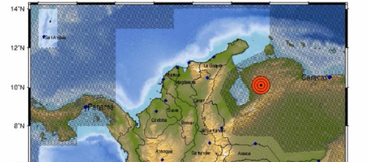 Sismo de magnitud 6.1 en Venezuela se sintió en varias ciudades del Caribe colombiano