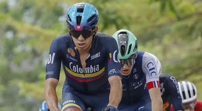 Harold Tejada, puesto14 en la ruta élite del Mundial de Ciclismo en Ruanda
