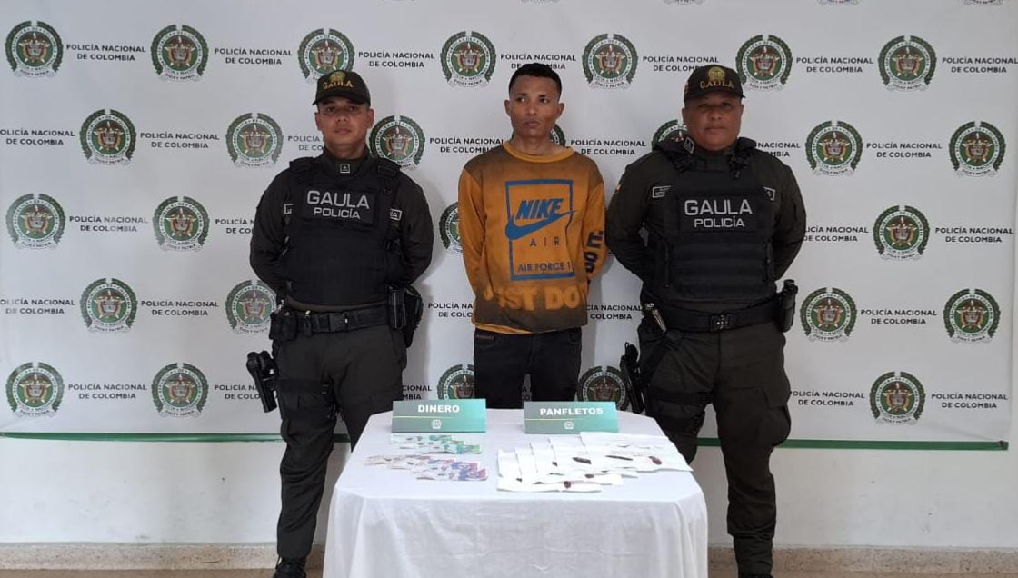 Capturado en Sabanagrande un hombre que extorsionaba en nombre de ‘Los Pepes’