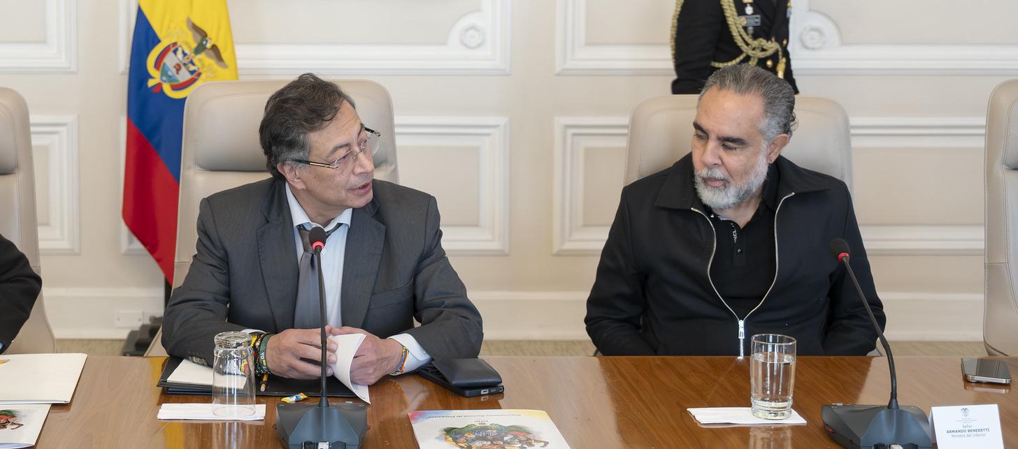 Petro garantiza seguridad a la Embajada de Estados Unidos durante marcha pro Palestina