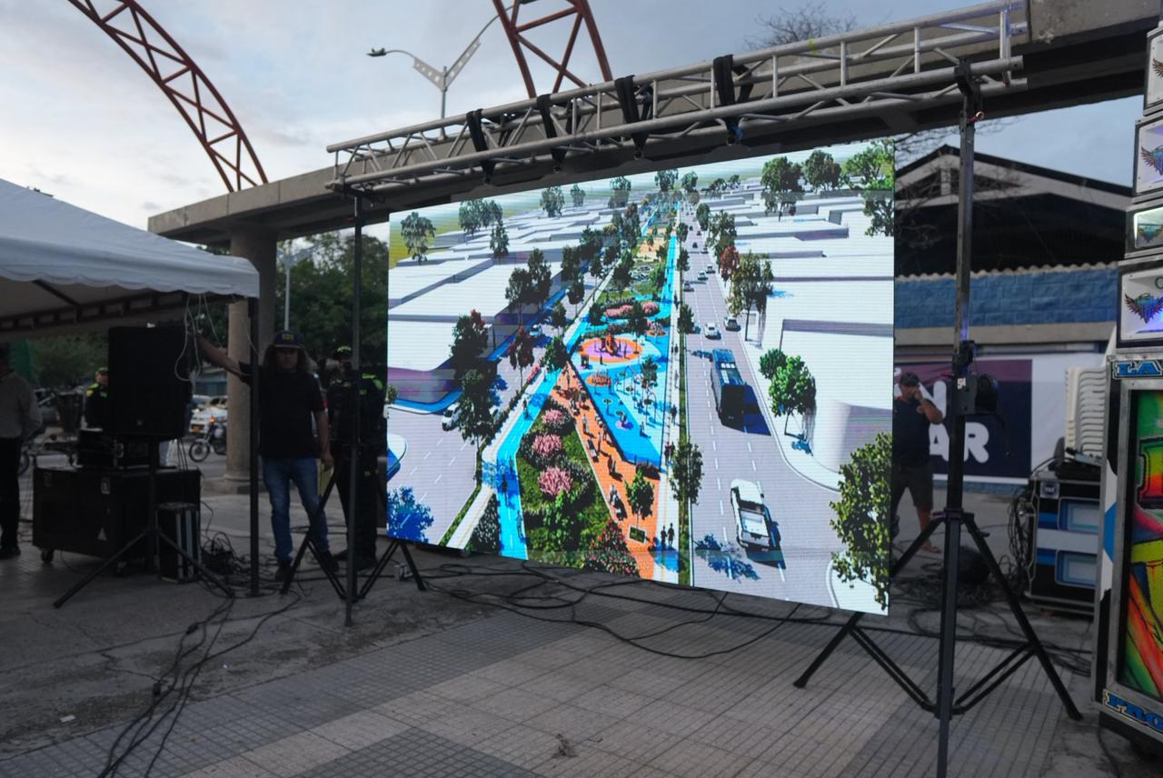 Alcalde Alejandro Char anuncia la renovación del bulevar Simón Bolívar, la gran puerta de entrada a Barranquilla