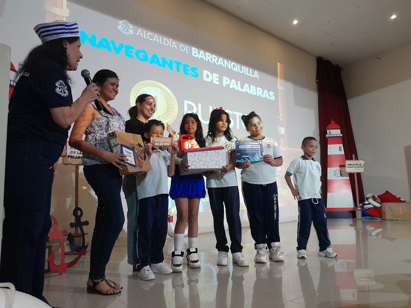 Niños barranquilleros brillaron en la gran final del concurso ‘Navegantes de Palabras’
