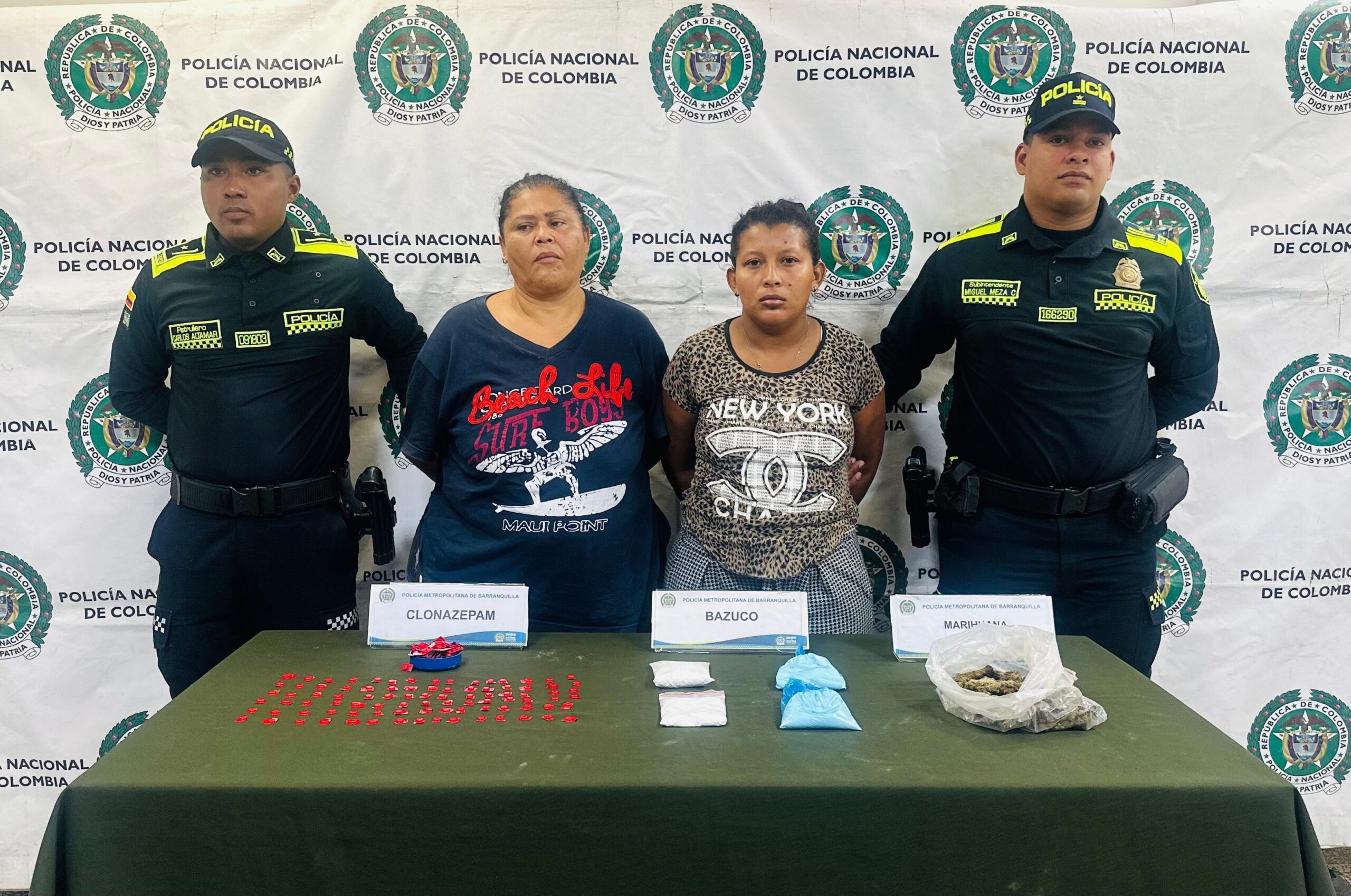 Capturan a cuatro presuntos expendedores de drogas al servicio de ‘Los Pepes’ y ‘Los Costeños’ en Barranquilla y Soledad