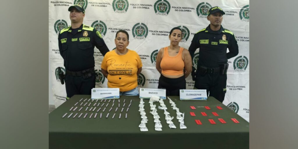 Capturan a dos mujeres por microtráfico en el barrio Santo Domingo, en Barranquilla