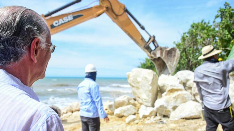 Con inversión de $71.205 millones, comenzaronobras para recuperar las playas de Santa Verónica