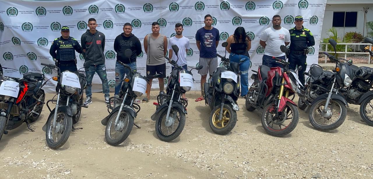 Cae banda dedicada al hurto de motocicletas en Soledad tras ocho meses de investigación