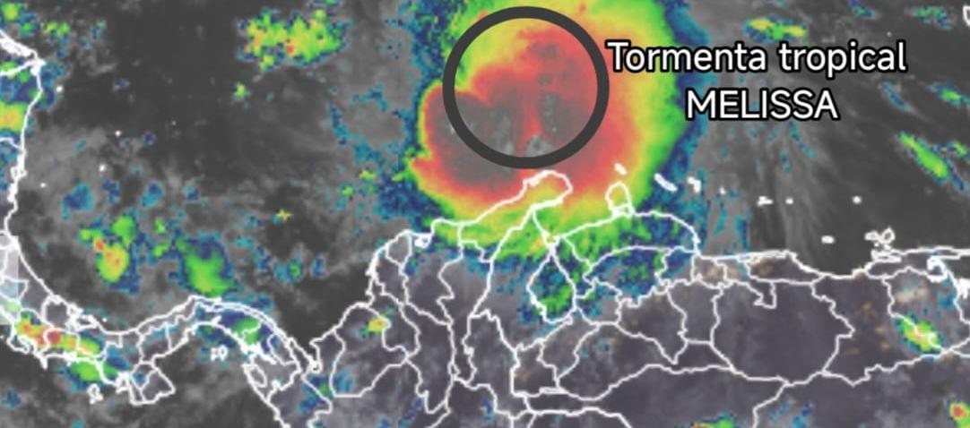 Paso de la tormenta tropical Melissa