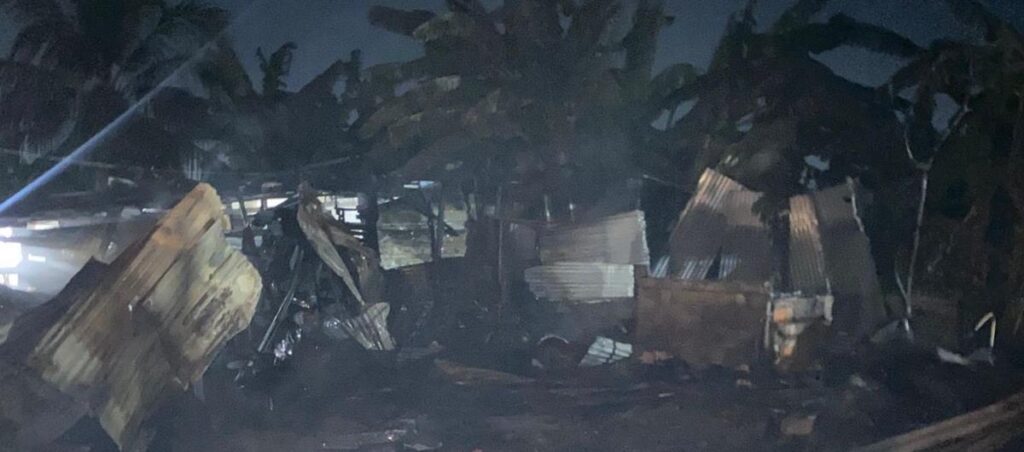 incendio que destruyó nueve viviendas en Villa Caracas, Barranquilla