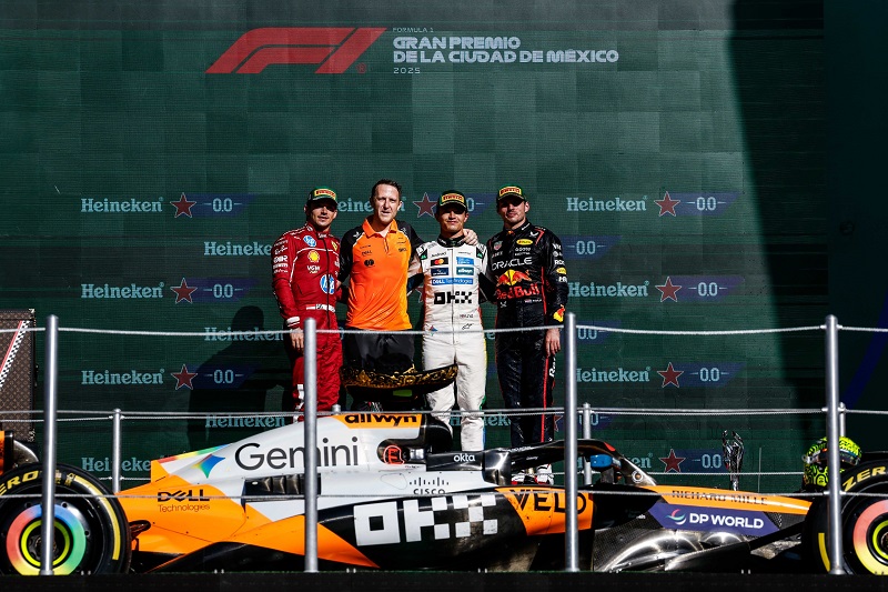 Lando Norris ganó el Gran Premio en México y arrebata el liderato de la Fórmula 1 a Piastri