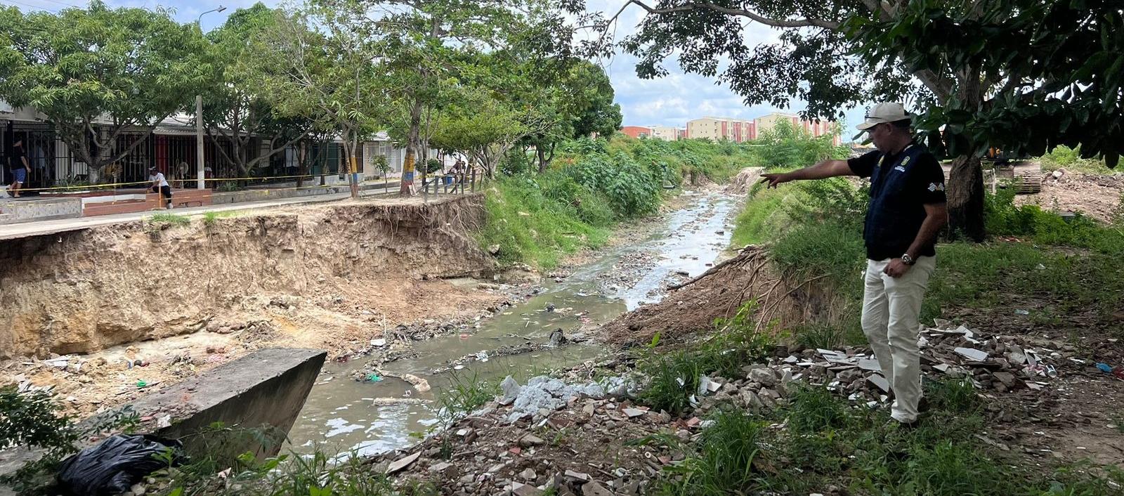 Obras del arroyo El Platanal en Soledad avanzan en un 84 %, según la CRA