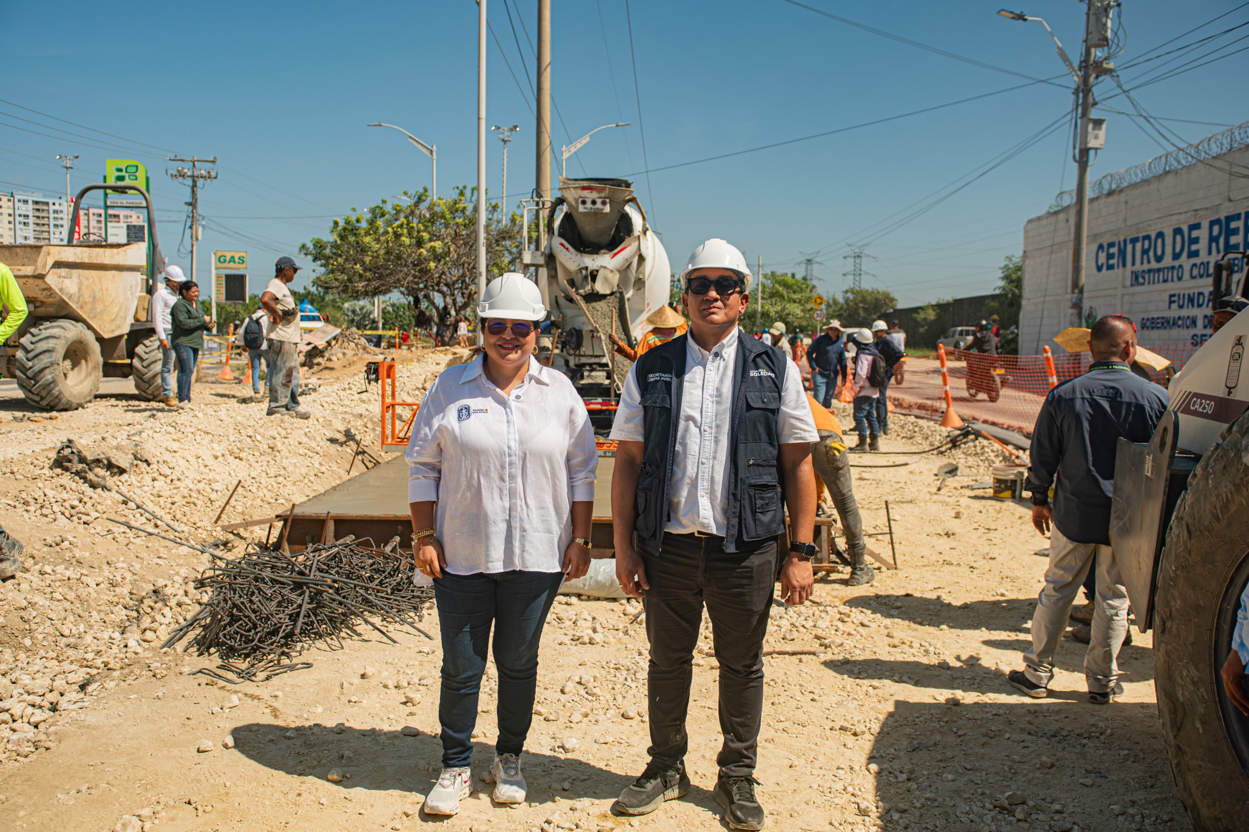 Alcaldía de Soledad en obras de la Circunvalar