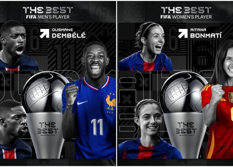 Ousmane Dembélé, nombrado jugador de la FIFA 2025