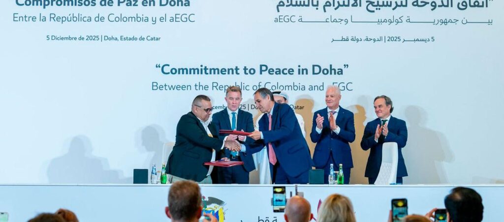 Gobierno y ‘Clan del Golfo’ anuncian nuevos compromisos desde Doha para avanzar en la construcción de paz